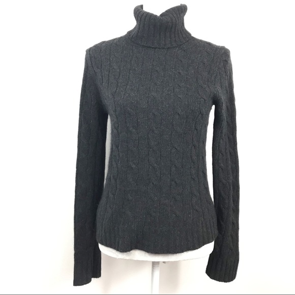 J. Crew Sweaters - J. Crew Grey Cashmere Blend Cable Sweater M